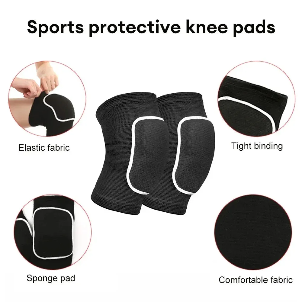 2pcs/Set Sports Kneepad Men Knee Pads Knee Support Fitness Gear Basketball Knee Brace Protector Male Non-Slip Sport Safety Women