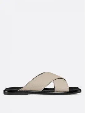 Alias Grained Leather Sandals Beige