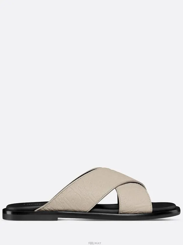 Alias Grained Leather Sandals Beige