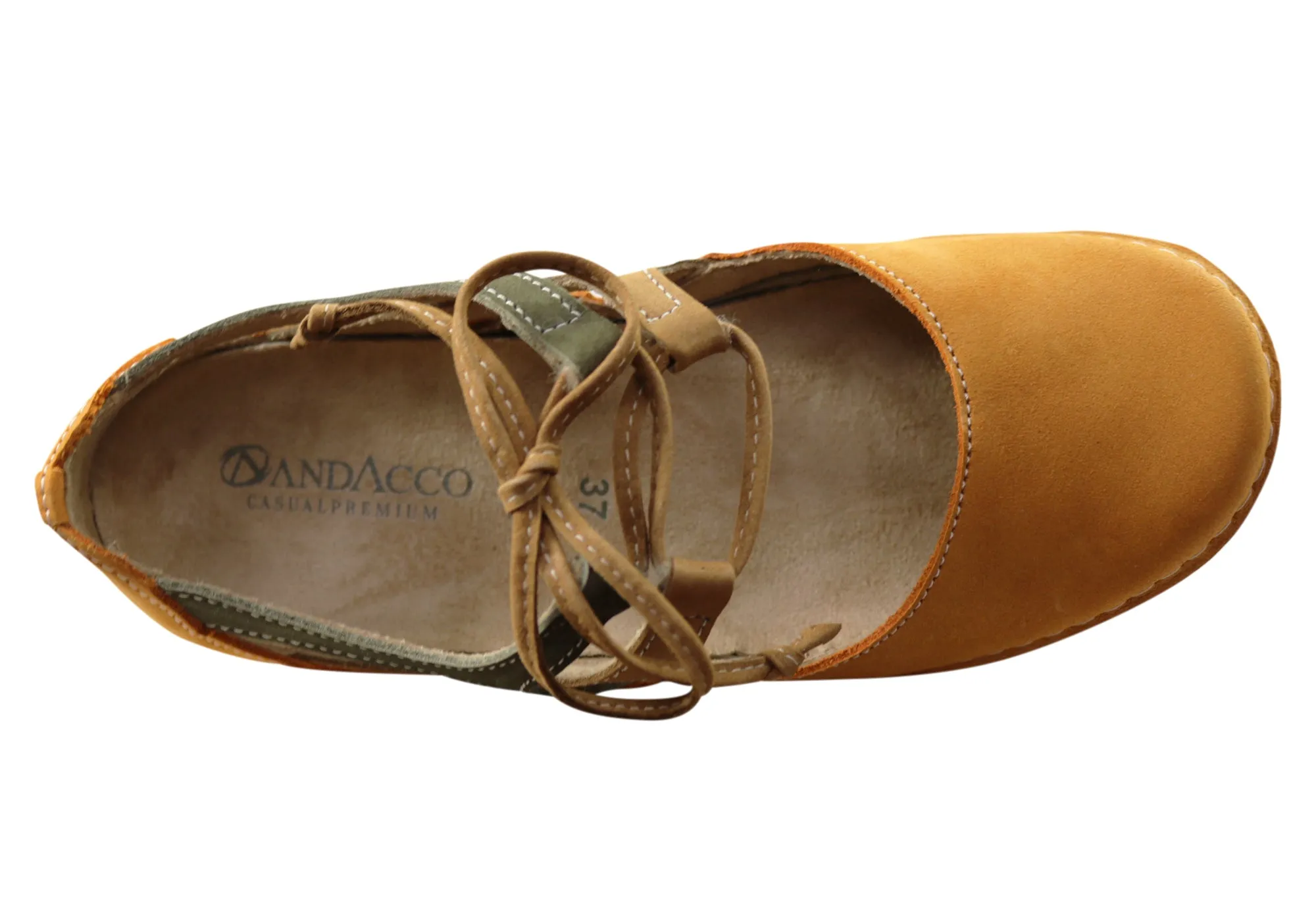 Andacco Path Womens Comfortable Leather Shoes Made In Brazil