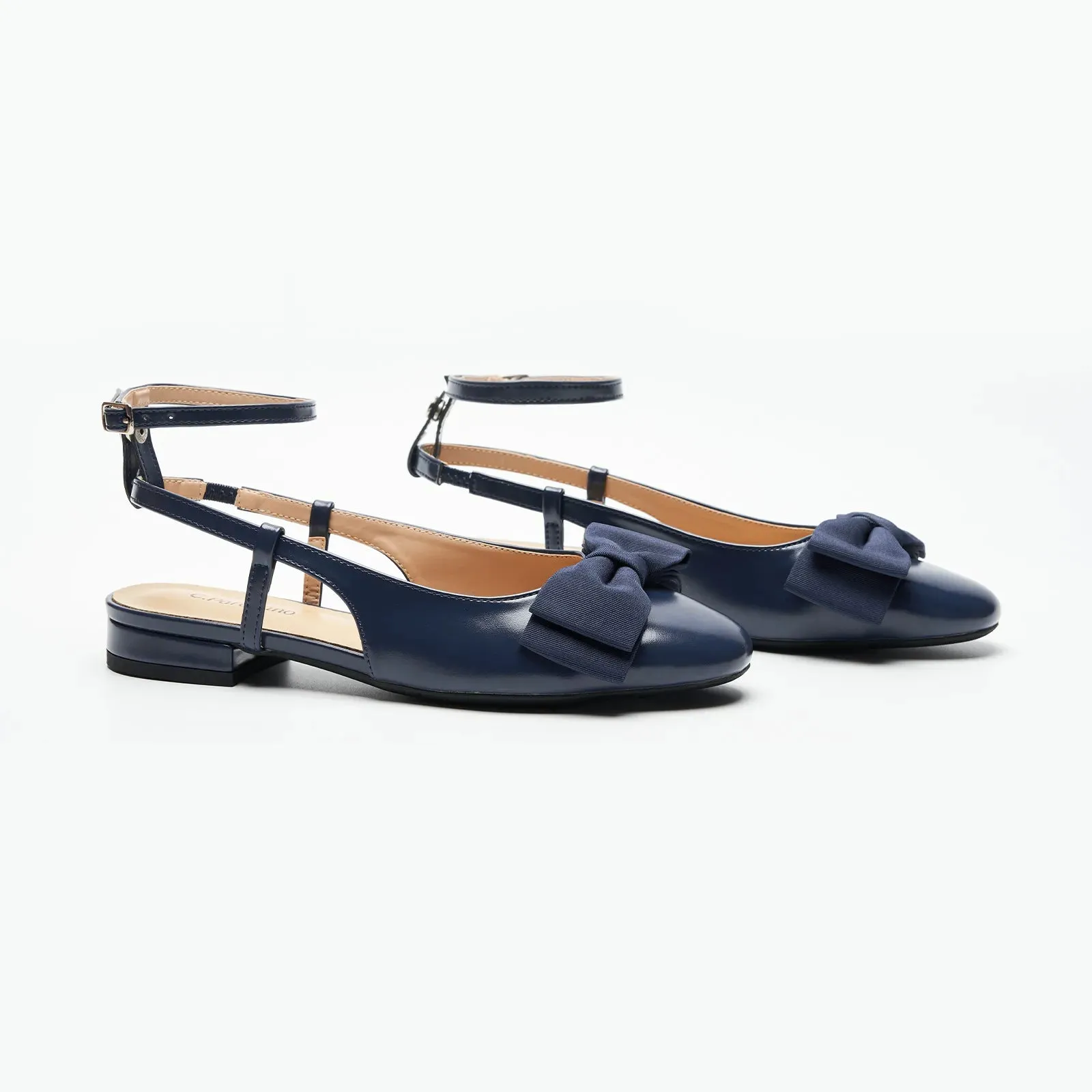 Ankle Strap Bow Slingback Mary Jane (Anita)