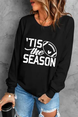 *APP EXCLUSIVE* Football Graphic Round Neck Sweatshirt