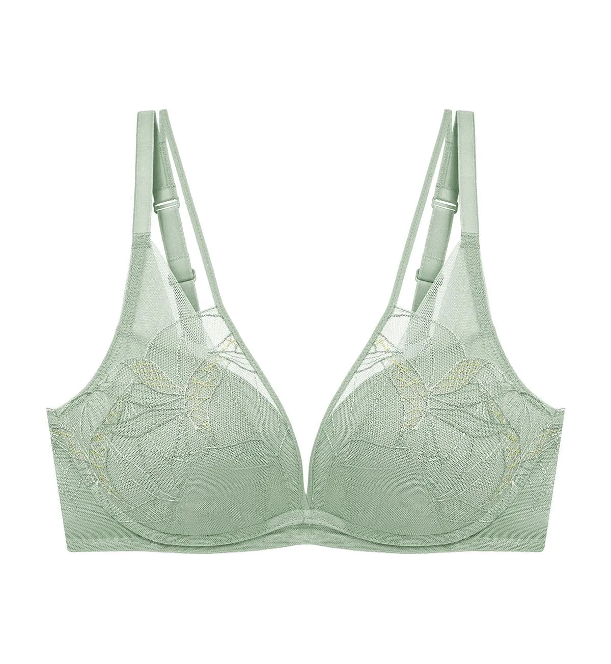 Aqua Paradise Non Wired Push Up Deep V Bra