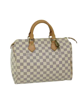 Authentic Damier Azur Speedy 30 Hand Bag - Luxury Designer Ecommerce Store