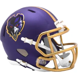 BALTIMORE RAVENS 2024 ALTERNATE PURPLE RISING SPEED MINI HELMET