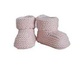 Bebetto Baby Knitted Booties Pink Boxed