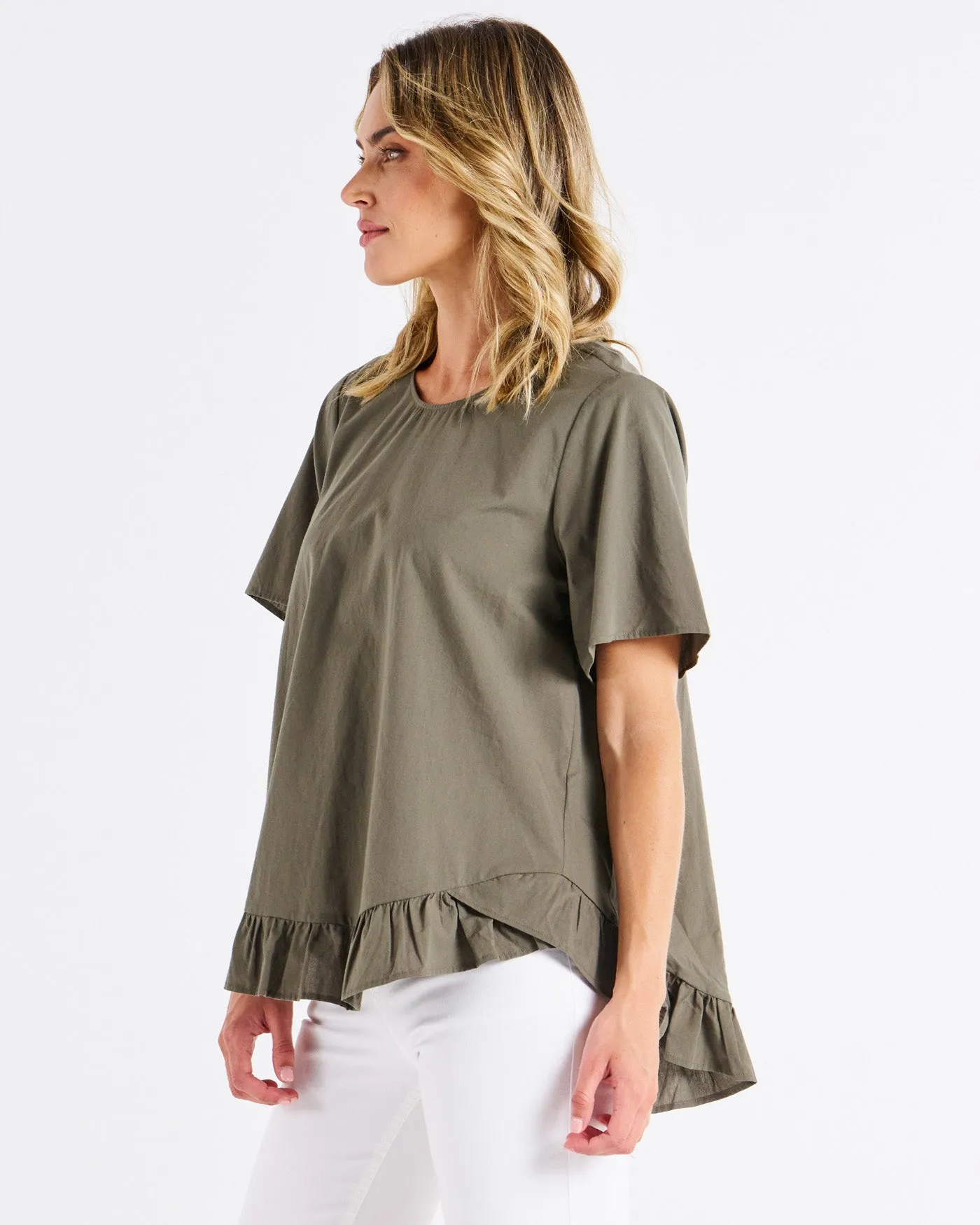 Betty Basics Candice Blouse Olive Branch