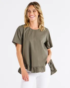 Betty Basics Candice Blouse Olive Branch