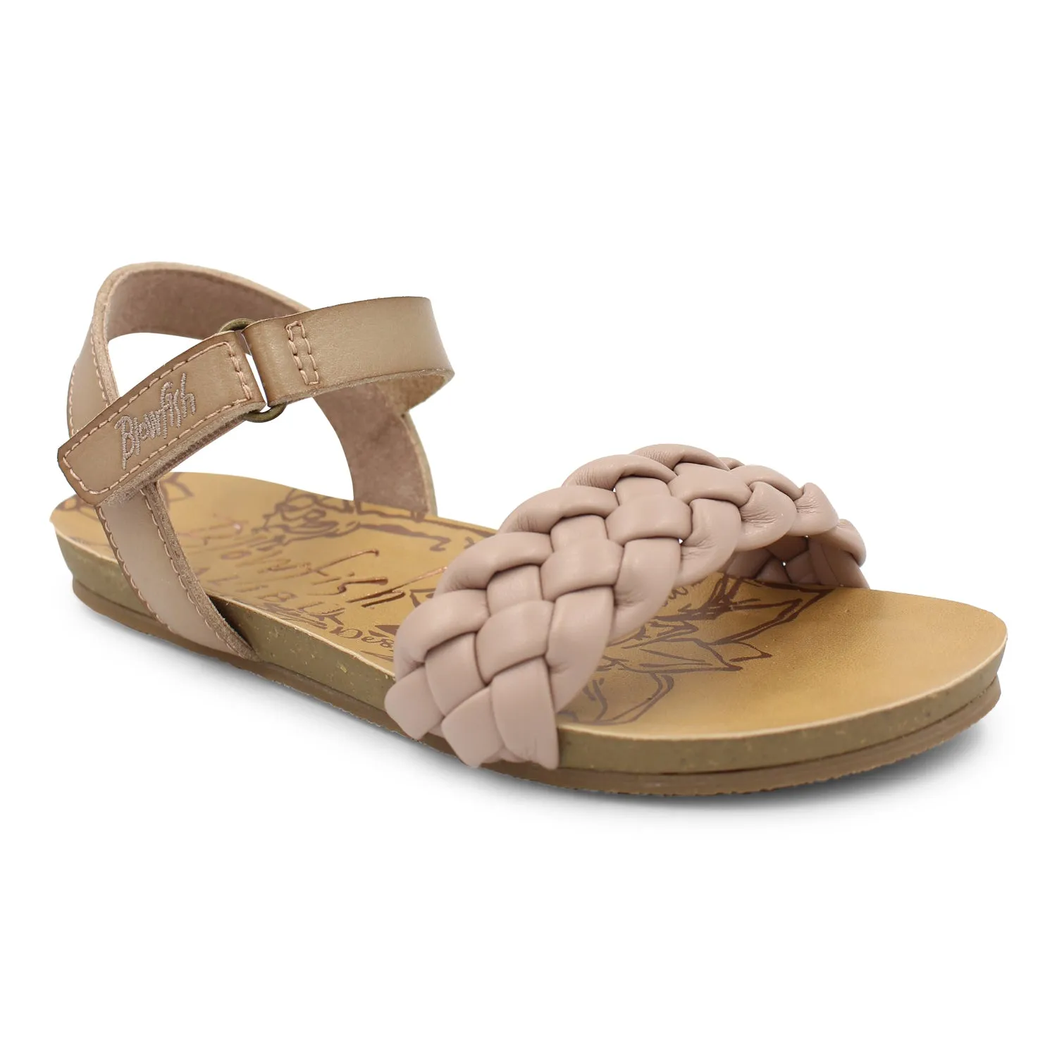 Blowfish Kid's Gaita-K Braided Strap Sandal - Lotus Mandala Dyecut