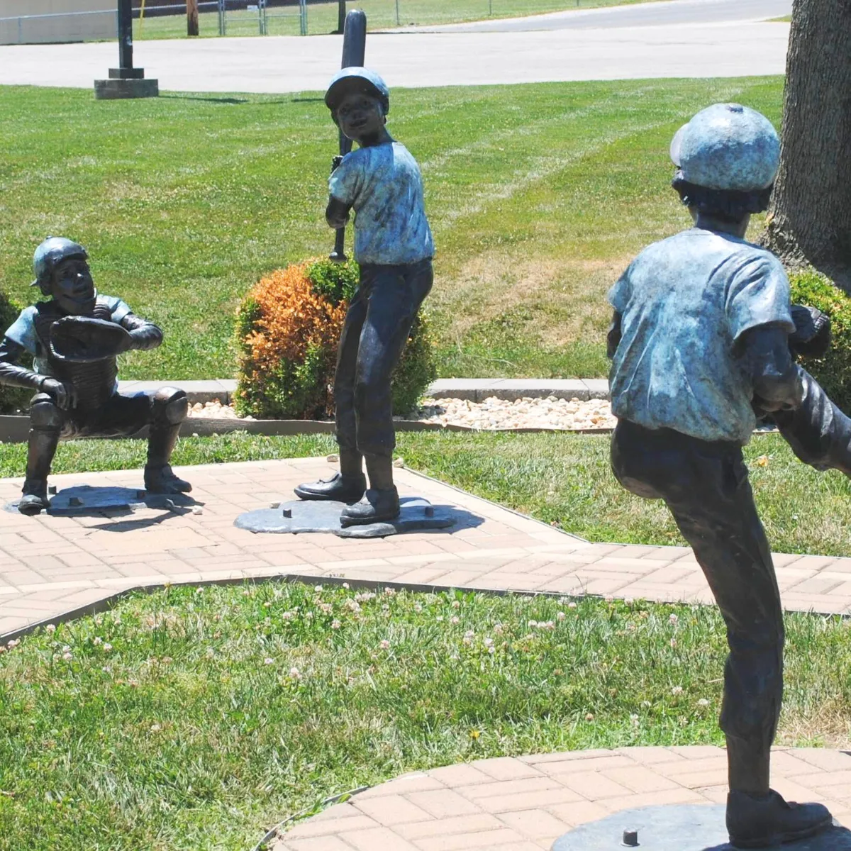 Catcher Dreams Baseball Statue