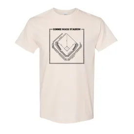 Connie Mack T-Shirt | Connie Mack Stadium Natural Tee Shirt