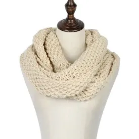 Cream Chunky Hand Knitted Snood