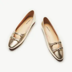 Double Bow Ties Cutout Ballet Flats (Emma)