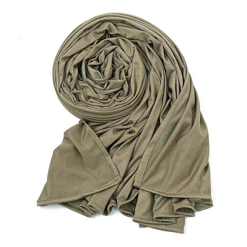 Double Stretch Cotton jersey Scarves for Women