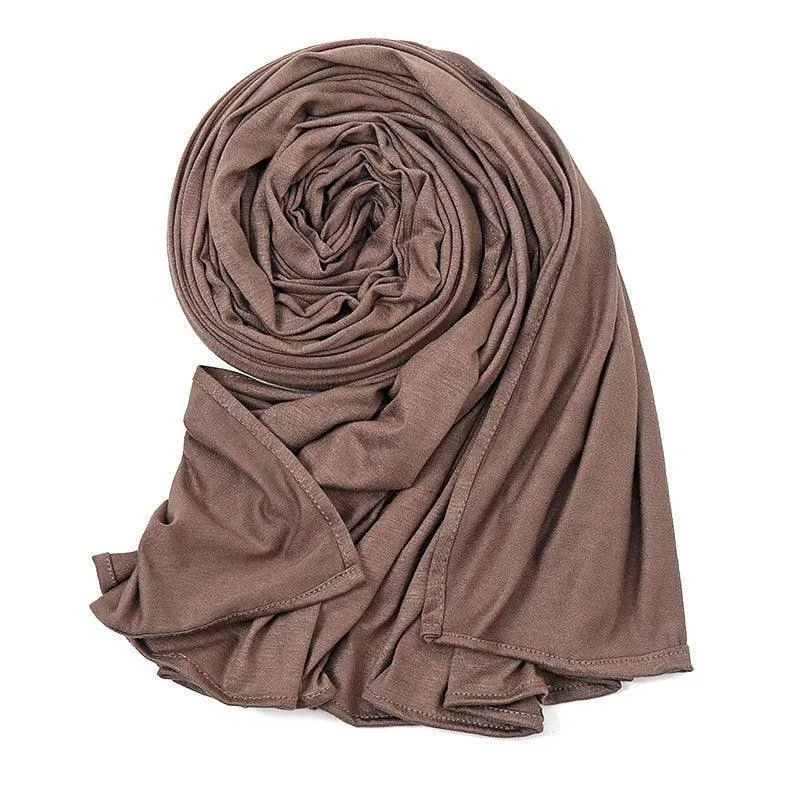 Double Stretch Cotton jersey Scarves for Women