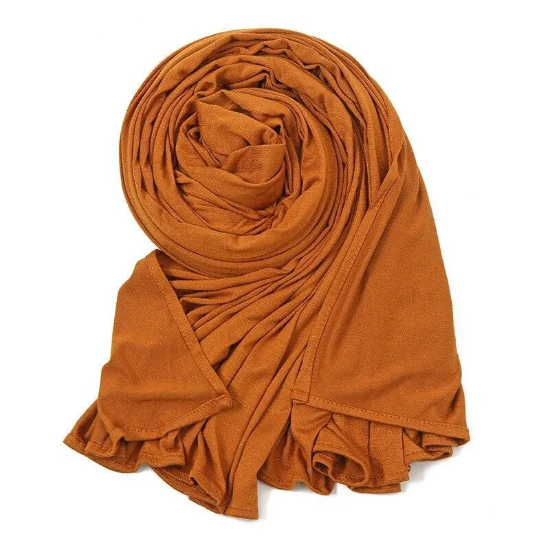 Double Stretch Cotton jersey Scarves for Women