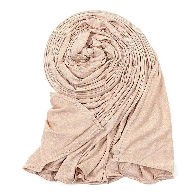 Double Stretch Cotton jersey Scarves for Women