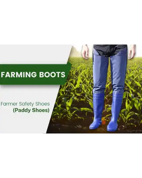 DR ENTERPRISE FARMER SAFETY SHOES | LONG LENGTH PADDY SHOES | AGRICULTURE SHOES