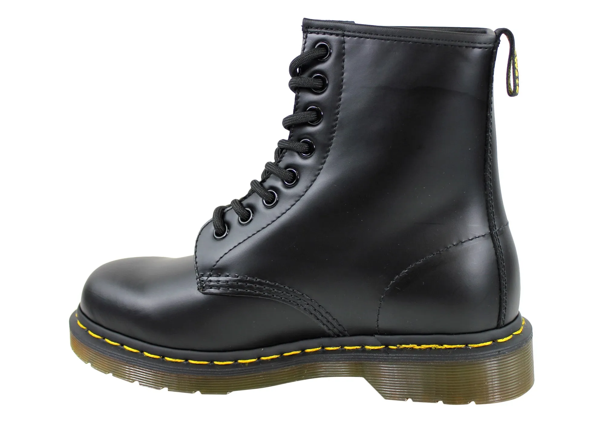 Dr Martens 1460 Black Smooth Unisex Leather Lace Up Fashion Boots