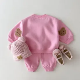 Fuzzy Bear Patchwork Tracksuit