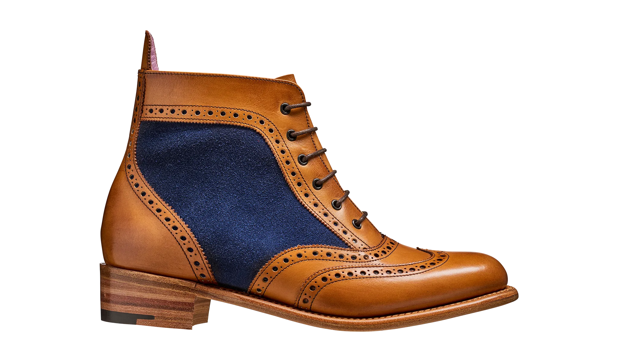 Grace - Cedar Calf / Blue Suede