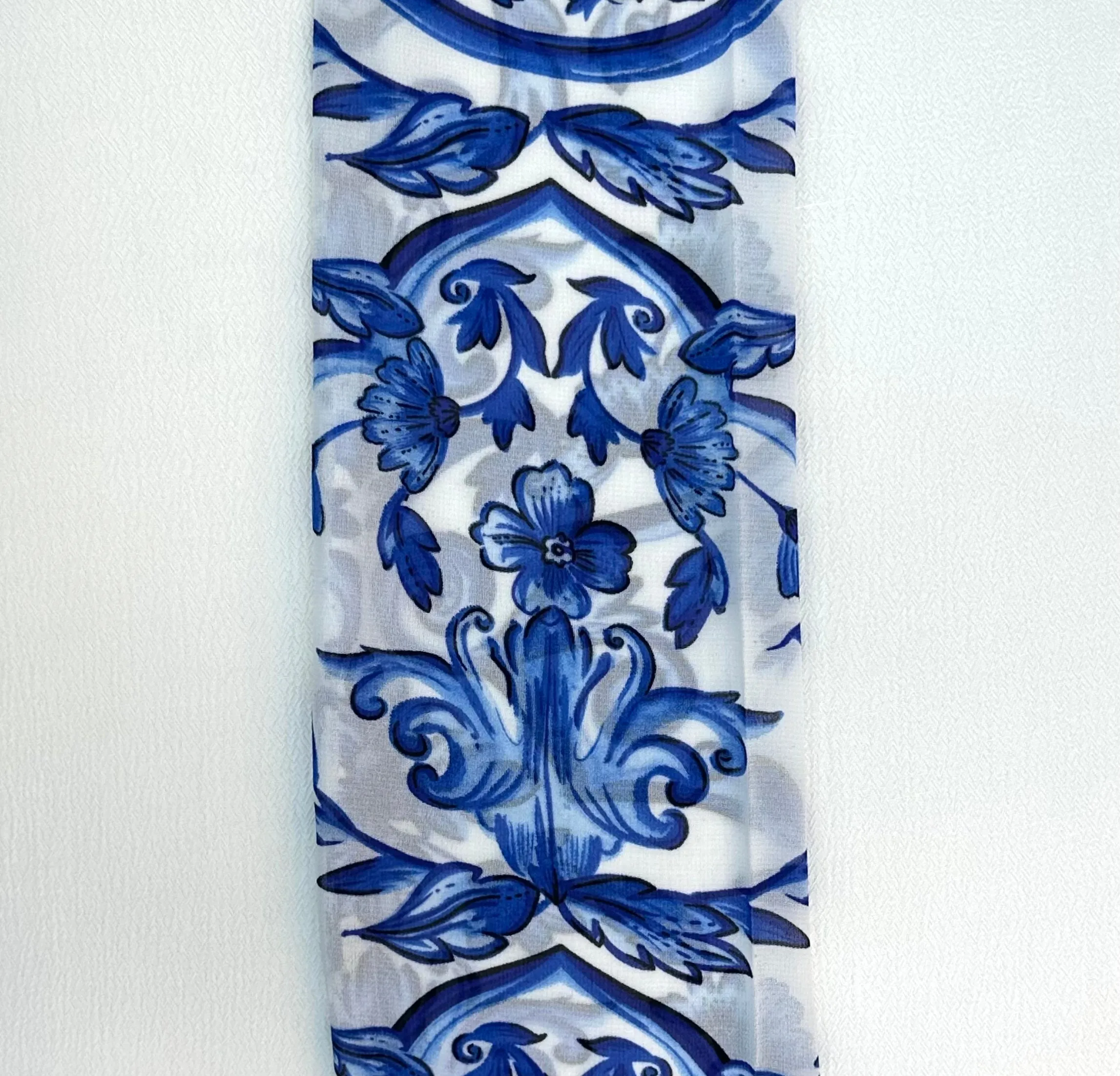 HAIR SCARF (BLUE FLOWER)