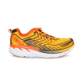 Hoka One One Clifton 4 Saffron / Red Orange Running Shoes - Men's