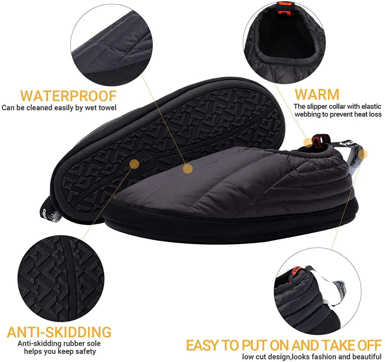 KingCamp Men's & Women's Down Slippers