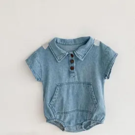 Lightwash Denim Bodysuit