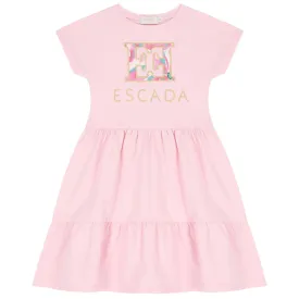 Logo Tiered Dress