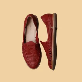 MK24140 - NEW Huarache Loafers Red [Women's Leather Sandals]