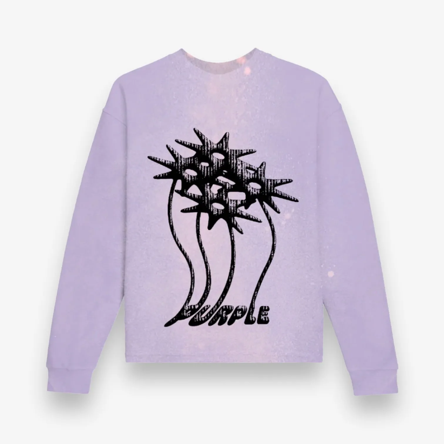 Purple Brand Textured Jersey LS Lavender