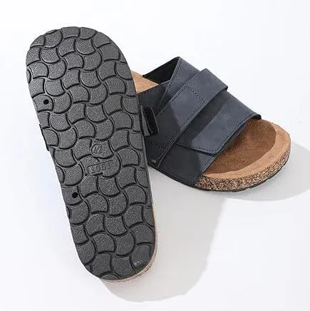 Roxoni Stylish Flat Sandals for Men - Adjustable Strap