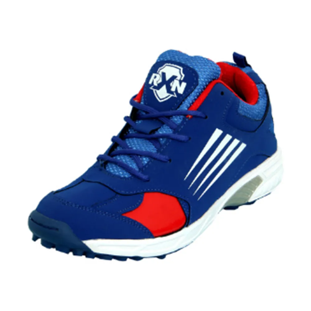 RXN Off Drive Cricket Shoes (Blue/Red/White)