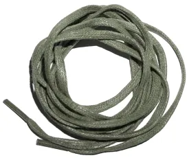 [Sage Green] - Thin Flat Waxed Cotton Shoelaces