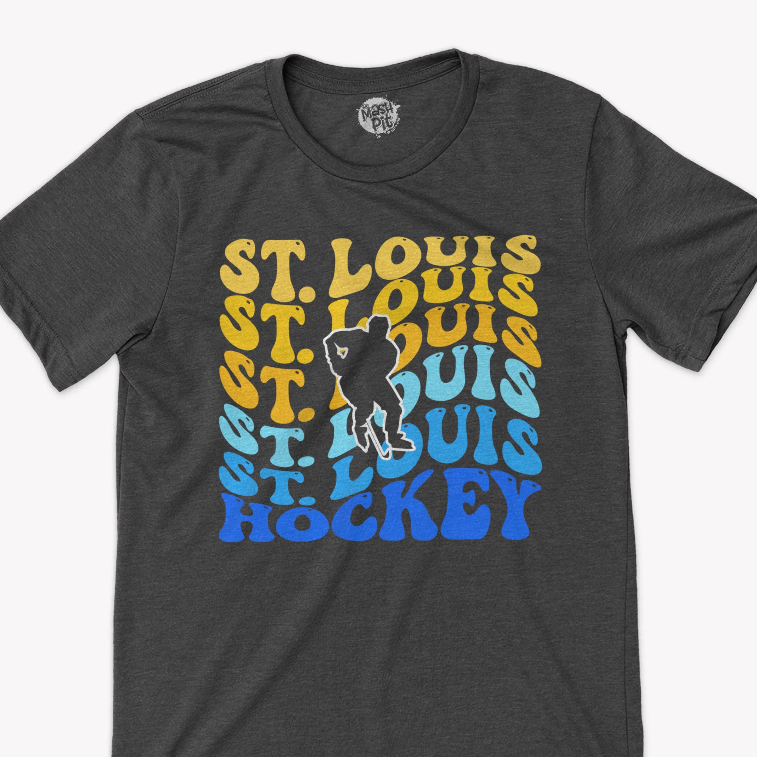 St. Louis Hockey Retro Bright colors t-shirt design