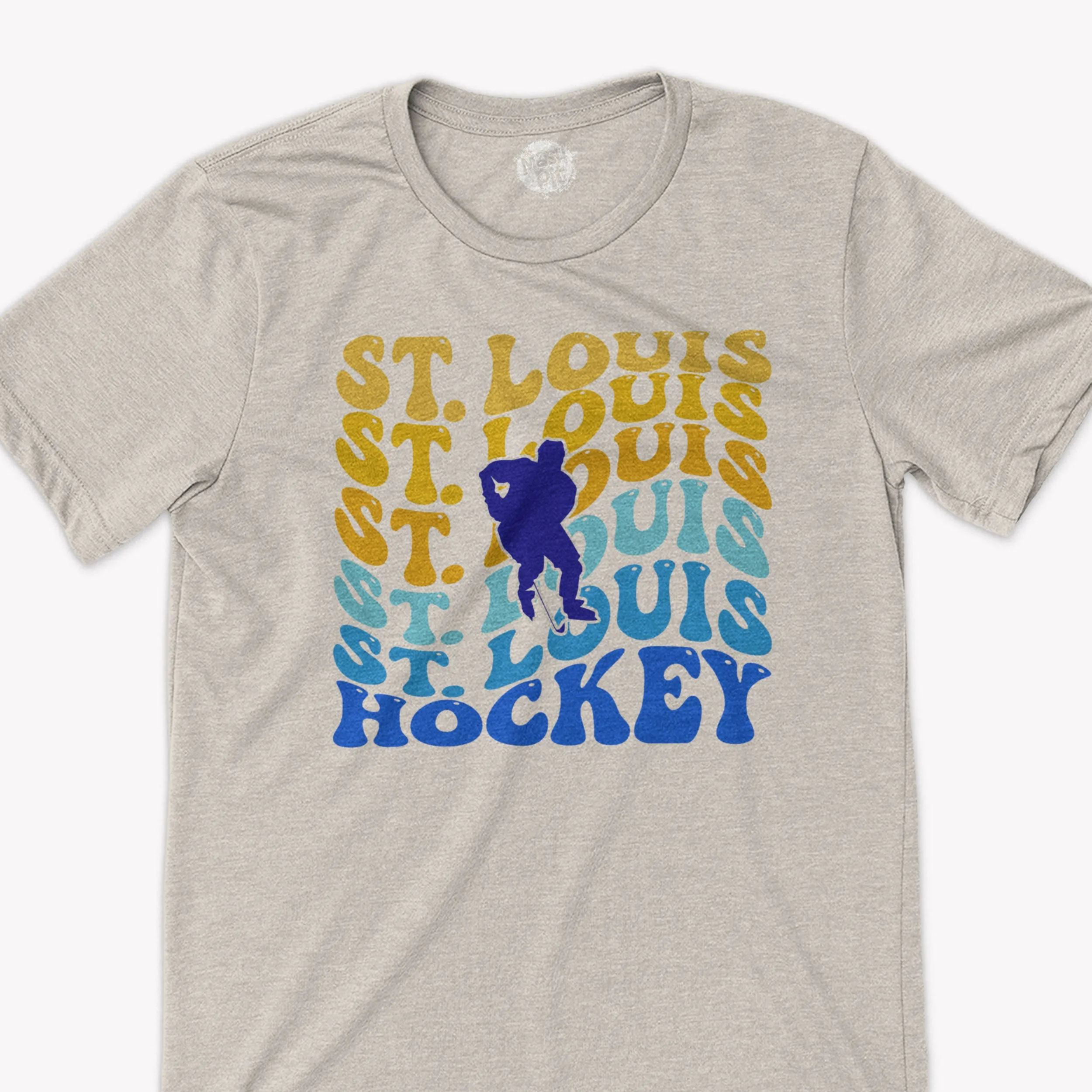 St. Louis Hockey Retro Bright colors t-shirt design