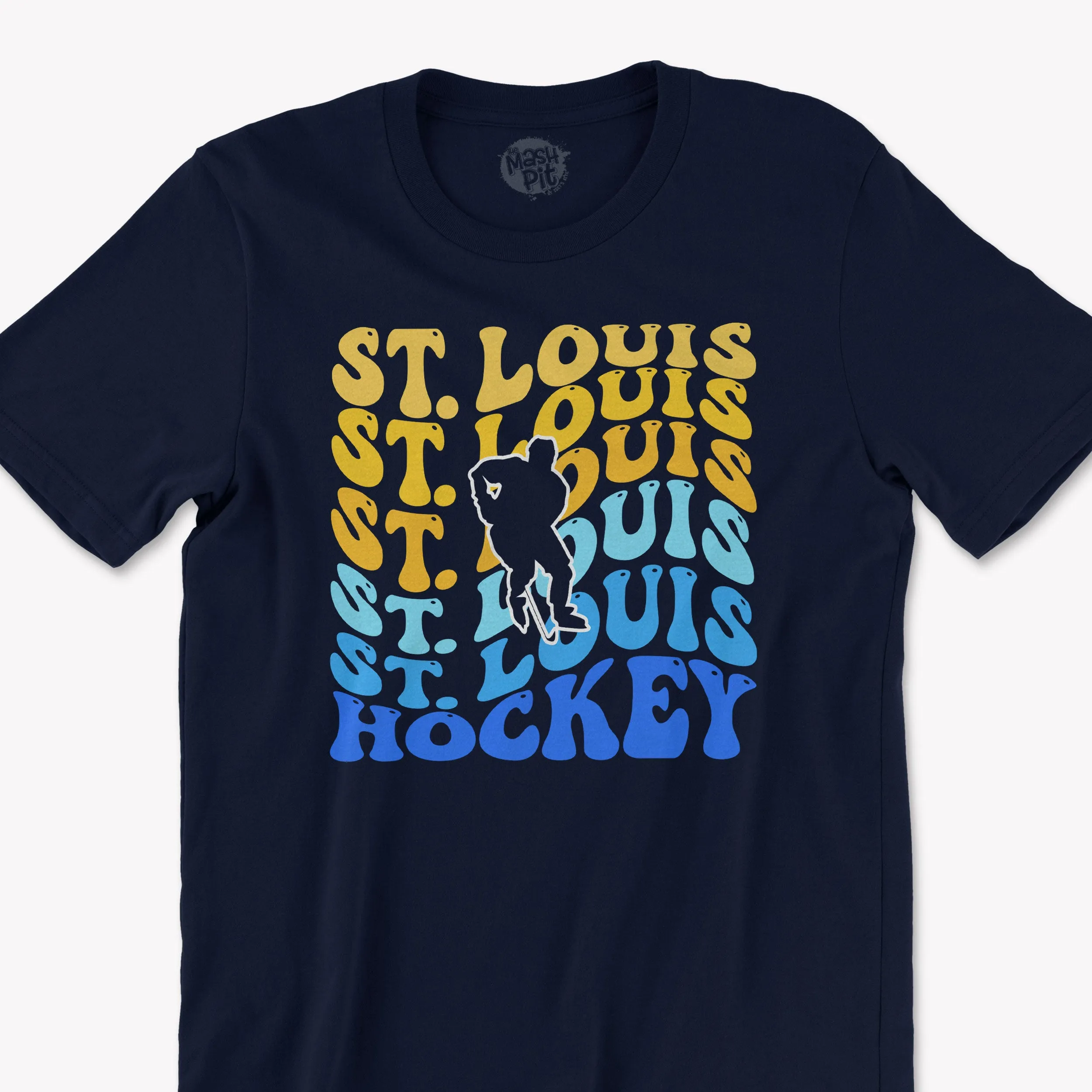 St. Louis Hockey Retro Bright colors t-shirt design