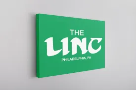 The Linc Birds Lettering Canvas | The Linc Birds Lettering Kelly Green Wall Canvas