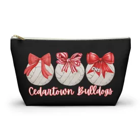 Volleyball bows Cedartown Bulldogs Accessory Pouch w T-bottom