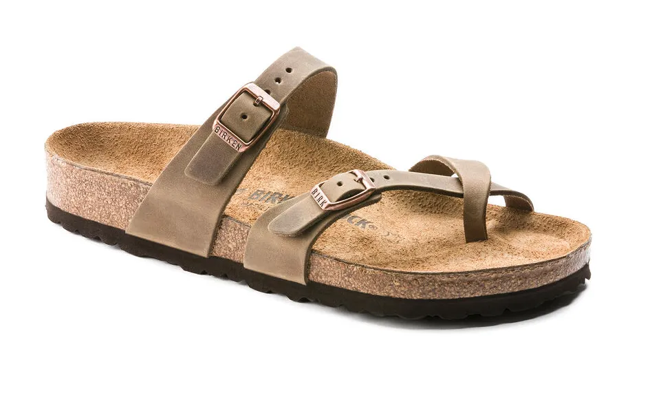 WOMEN'S BIRKENSTOCK MAYARI OILED LEATHER | TABACCO BROWN