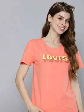 Women's Brand Logo Printed T-shirt